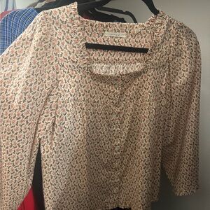 DÔEN Lunaria top (Medium) in Cream Winter Daisy